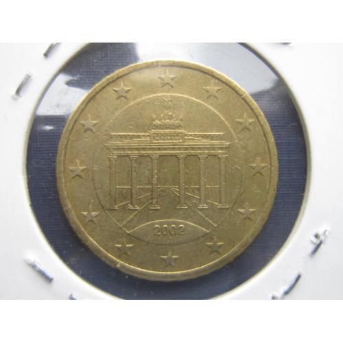 Монета 50 евроцентов Германия 2002 J