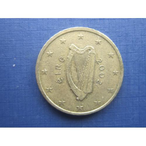 Монета 50 евроцентов Ирландия 2002