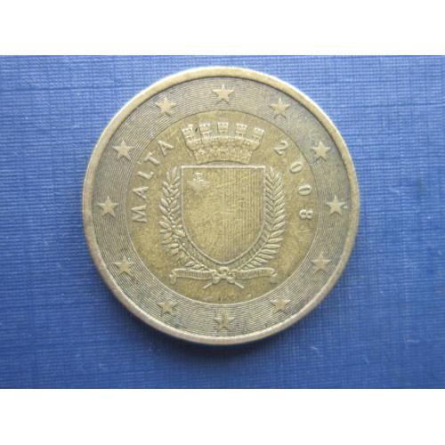 Монета 50 евроцентов Мальта 2008