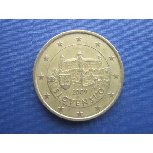 Монета 50 евроцентов Словакия 2009