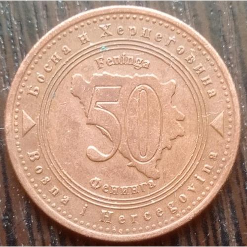 Монета 50 фенингов Босния и Герцеговина 2007