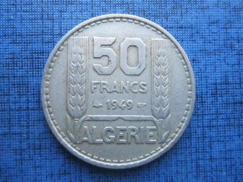 Монета 50 франков Алжир 1949