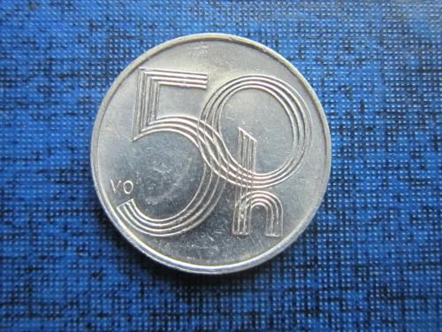 монета 50 геллеров Чехия 2003