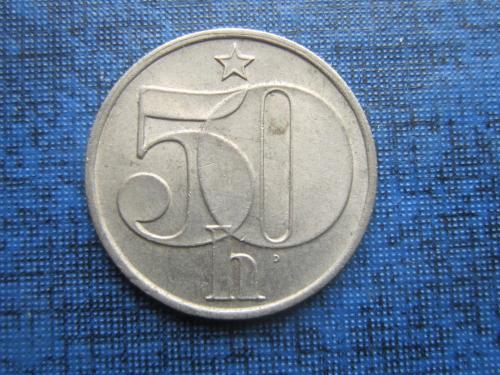Монета 50 геллеров Чехословакия ЧССР 1984