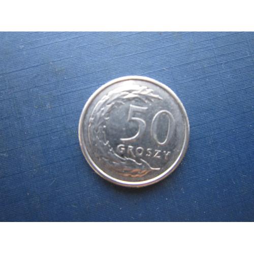 Монета 50 грошей Польша 2017