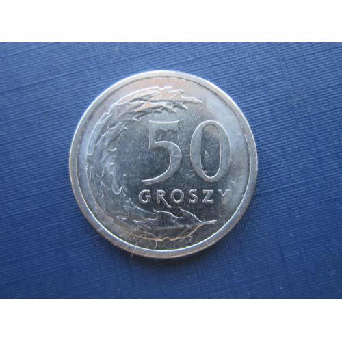 Монета 50 грошей Польша 2021