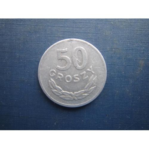 Монета 50 грошей Польща 1949 алюміній