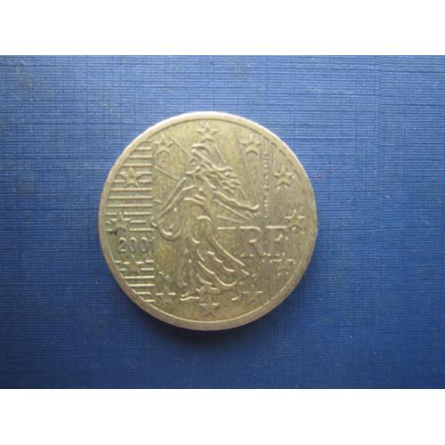Монета 50 євроцентів Франція 2001