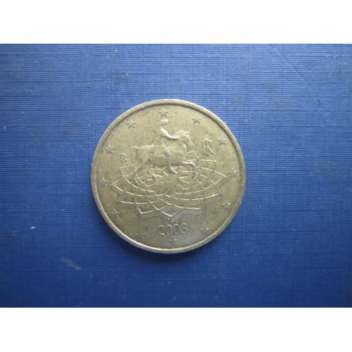 Монета 50 євроцентів Італія 2003