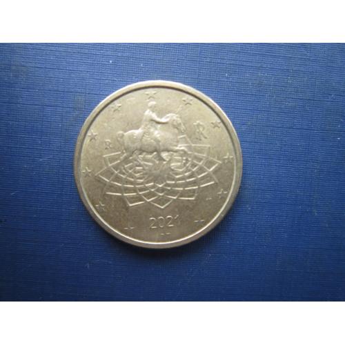 Монета 50 євроцентів Італія 2021