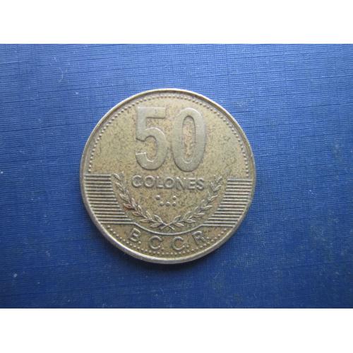 Монета 50 колон Коста-Ріка 2002