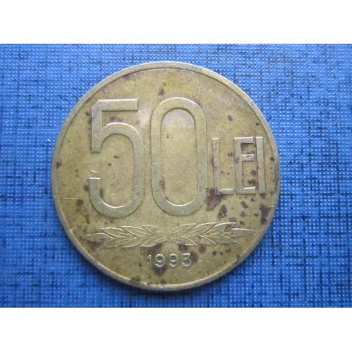 Монета 50 лей Румыния 1993