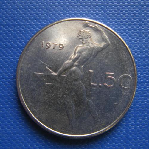 монета 50 лир Италия 1979