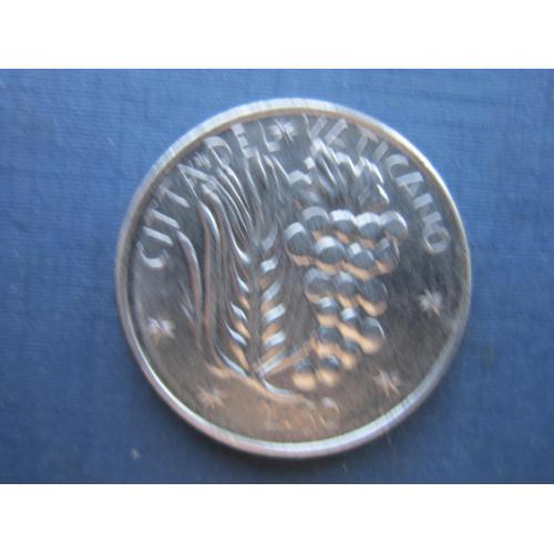 Монета 50 лир Ватикан 1977 флора виноград пшеница