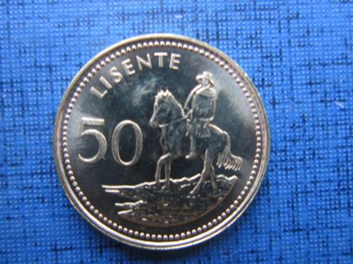 Монета 50 лисенте Лесото 2010 всадник состояние