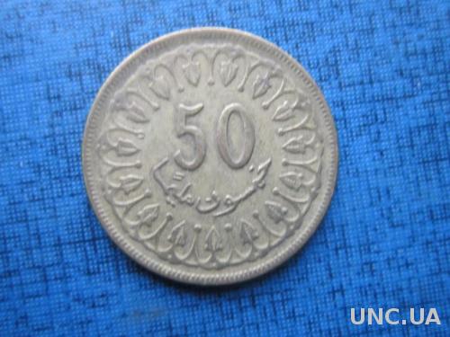 Монета 50 миллим Тунис 1983
