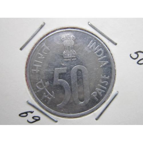 Монета 50 пайсов Индия 1988 С