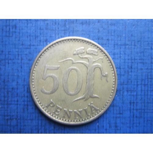 Монета 50 пенни Финляндия 1971