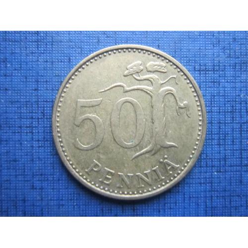 Монета 50 пенни Финляндия 1972