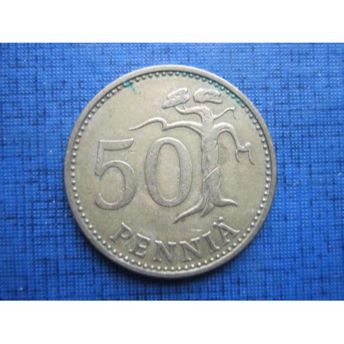 Монета 50 пенни Финляндия 1973