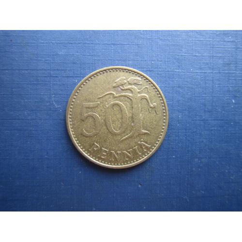 Монета 50 пенни Финляндия 1977
