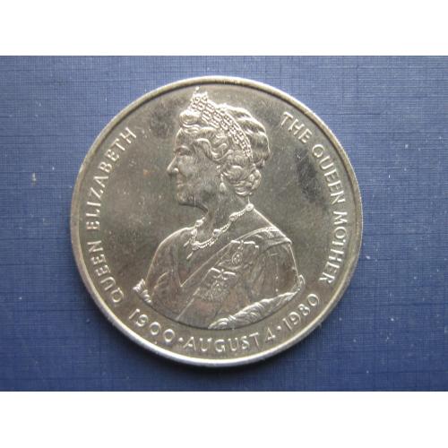 Монета 50 пенсов 1 крона Фолклендские острова Британские 1980