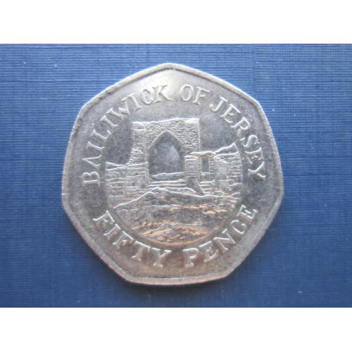 Монета 50 пенсов Джерси Великобритания 1997