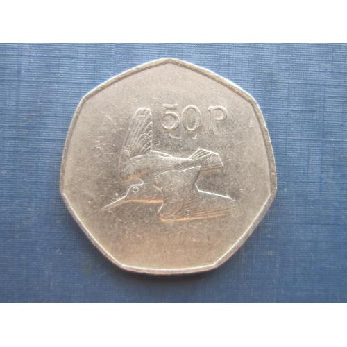 Монета 50 пенсов Ирландия 1978 фауна птица вальдшнеп