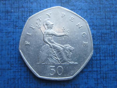 Монета 50 пенсов Великобритания 2001