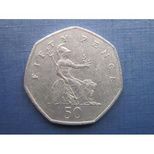 Монета 50 пенсов Великобритания 2002