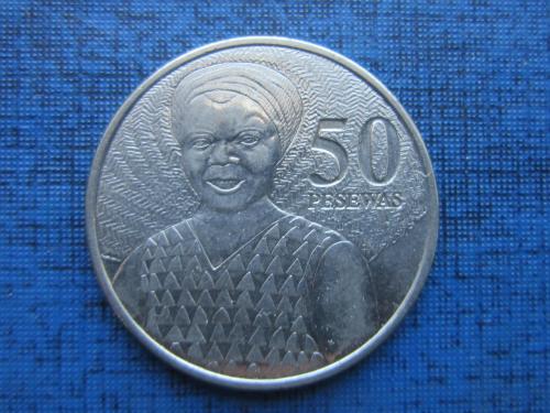 Монета 50 песева Гана 2007