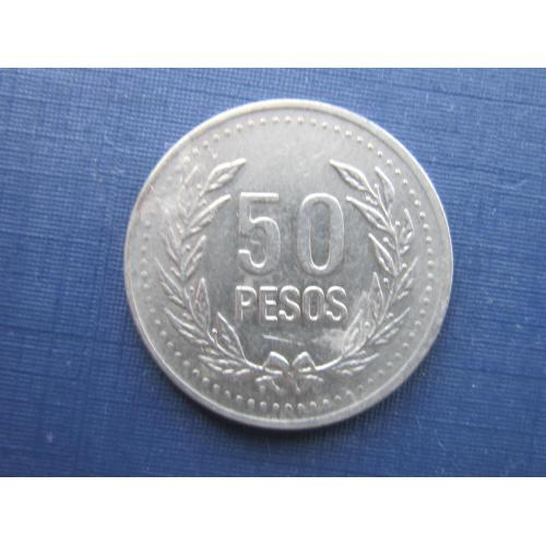 Монета 50 песо Колумбия 1994