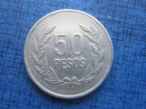 Монета 50 песо Колумбия 2003