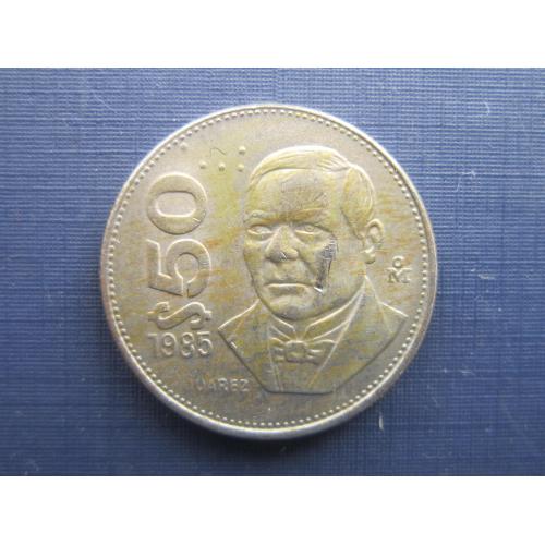 Монета 50 песо Мексика 1985