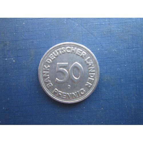 Монета 50 пфенігів Німеччина ФРН 1949 D