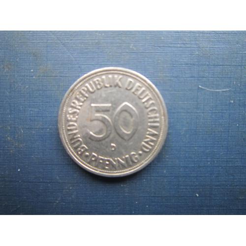 Монета 50 пфенігів Німеччина ФРН 1950 D
