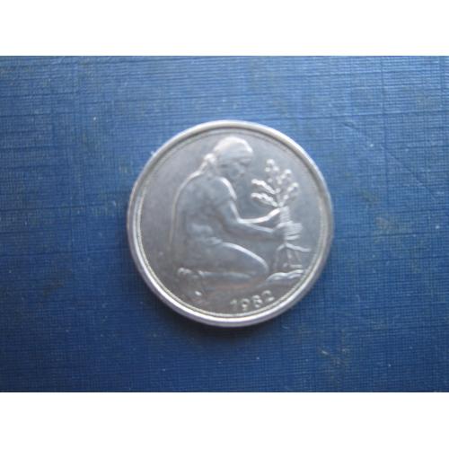 Монета 50 пфенігів Німеччина ФРН 1982 D