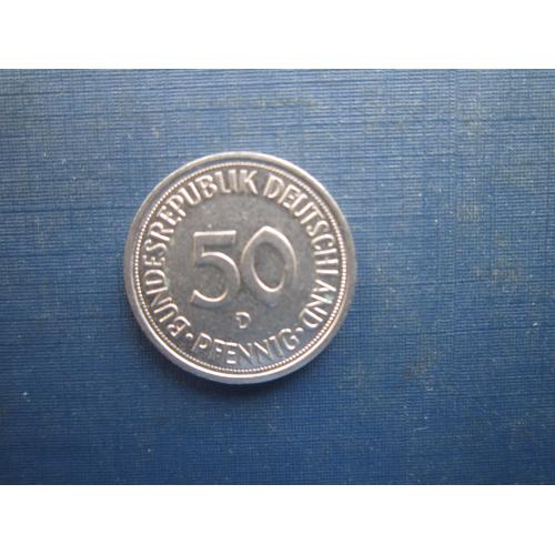 Монета 50 пфенігів Німеччина ФРН 1983 D