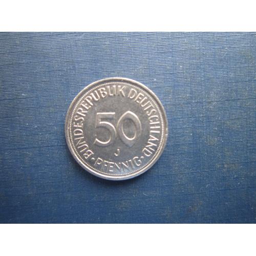 Монета 50 пфенігів Німеччина ФРН 1989 J
