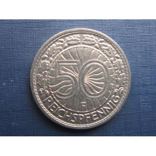 Монета 50 пфеннигов Германия 1928 F