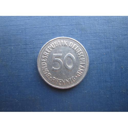 Монета 50 пфеннигов Германия ФРГ 1970 F