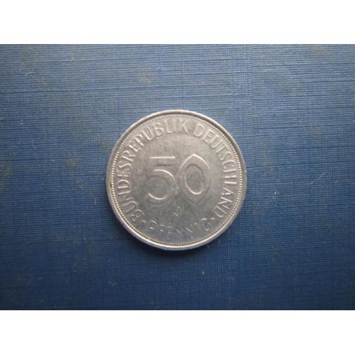 Монета 50 пфеннигов Германия ФРГ 1972 J