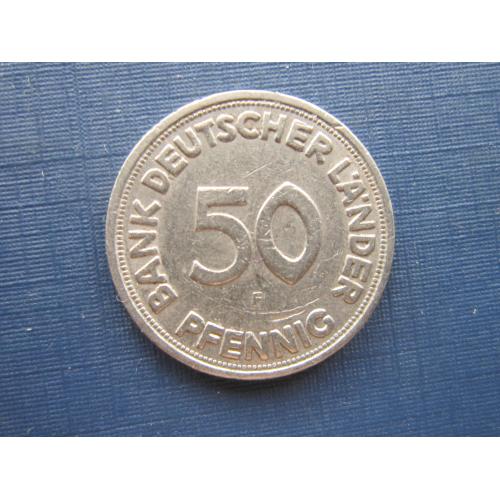 Монета 50 пфеннигов Германия ФРГ 1979 F