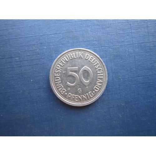 Монета 50 пфеннигов Германия ФРГ 1983 G