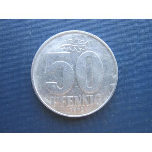 Монета 50 пфеннигов Германия ГДР 1972