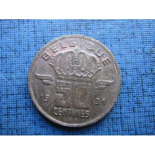 Монета 50 сантимов Бельгия 1991 французский тип