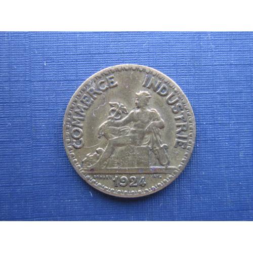 Монета 50 сантимов Франция 1924