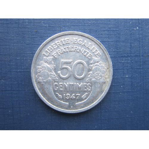 Монета 50 сантимов Франция 1947