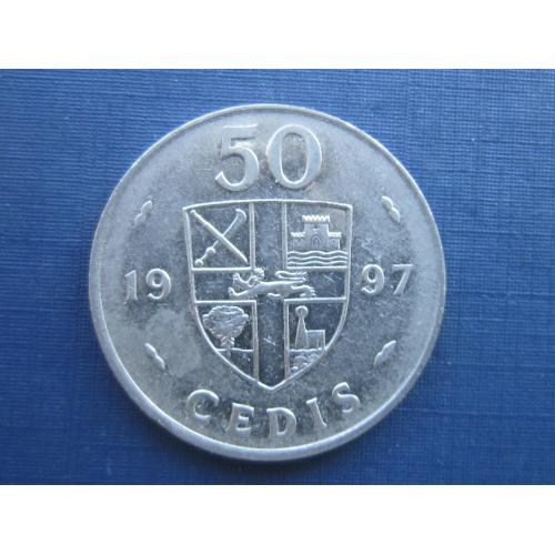 Монета 50 седи Гана 1997