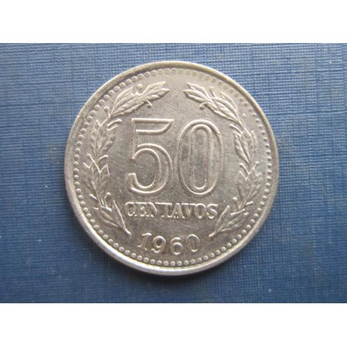 Монета 50 сентаво Аргентина 1960